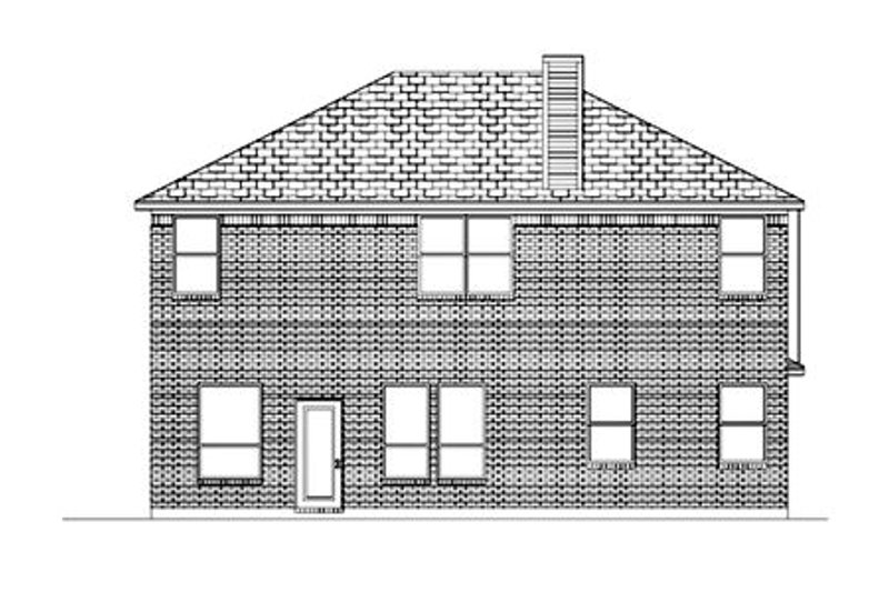 Home Plan - Exterior - Rear Elevation for Traditional House Plan #84-374 - 5 bed, 2.5 bath