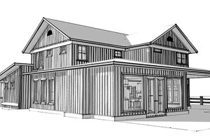 Exterior - Other Elevation 1 for Farmhouse House Plan #1101-10 - 5 bed, 3 bath
