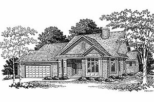 Traditional Exterior - Front Elevation Plan #70-312