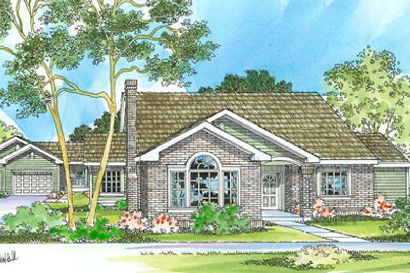 Architectural House Design - Traditional Exterior - Front Elevation Plan #124-353