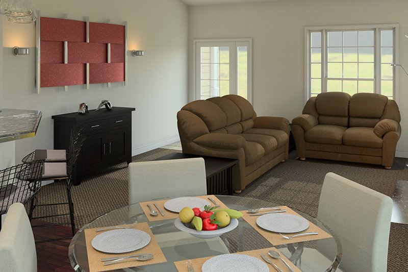 Home Plan - Exterior - Other Elevation 2 for Ranch House Plan #57-612 - 3 bed, 2 bath