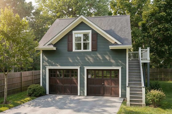 Exterior - Front Elevation for Traditional House Plan #79-252 - 1 bed, 1 bath