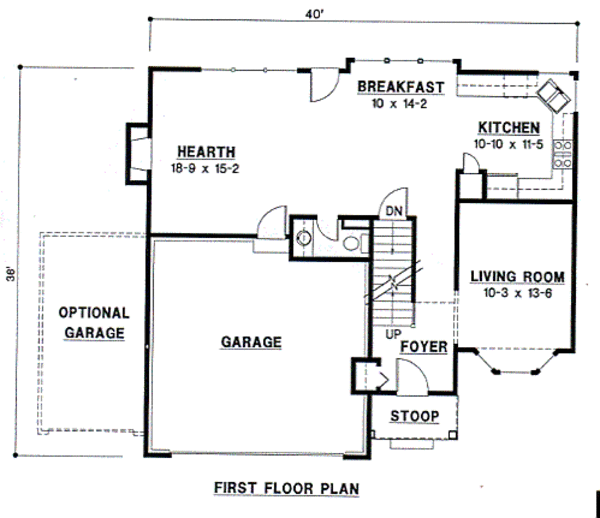 Traditional Floor Plan - Main Floor Plan #67-479