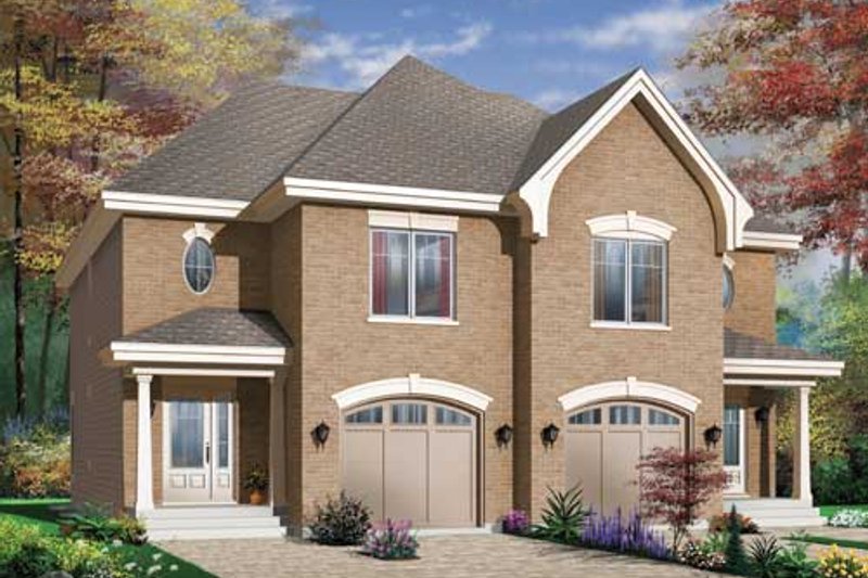 Home Plan - European Exterior - Front Elevation Plan #23-2171