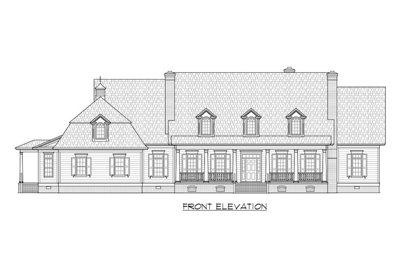 House Plan Design - Exterior - Front Elevation 4 for Country House Plan #1054-85 - 4 bed, 4.5 bath