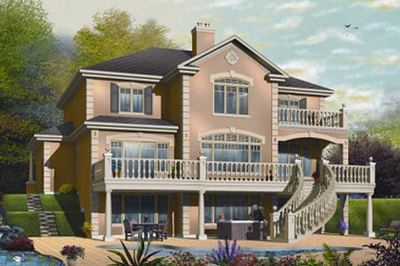 House Plan Design - European Exterior - Front Elevation Plan #23-836