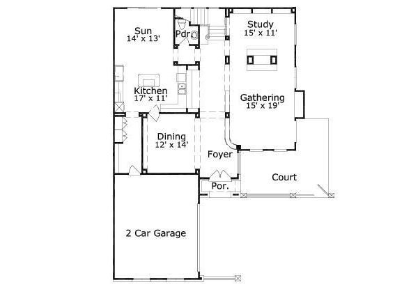 European Style House Plan - 3 Beds 3.5 Baths 3774 Sq/Ft Plan #411-870 ...