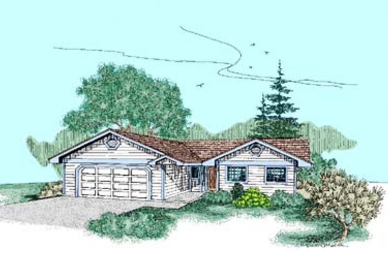 House Design - Traditional Exterior - Front Elevation Plan #60-447