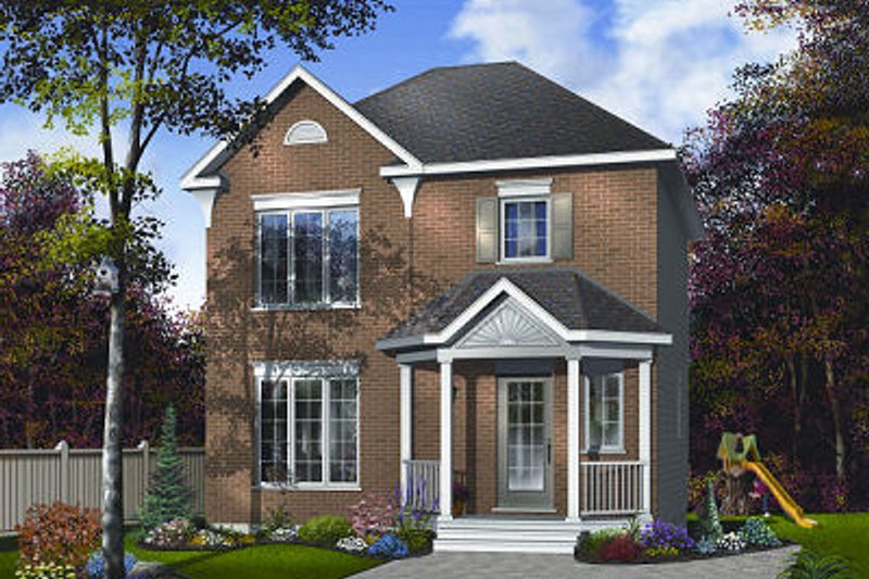 Home Plan - Traditional Exterior - Front Elevation Plan #23-733