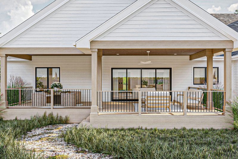 House Plan Design - Exterior - Outdoor Living for Modern House Plan #455-607 - 3 bed, 2.5 bath