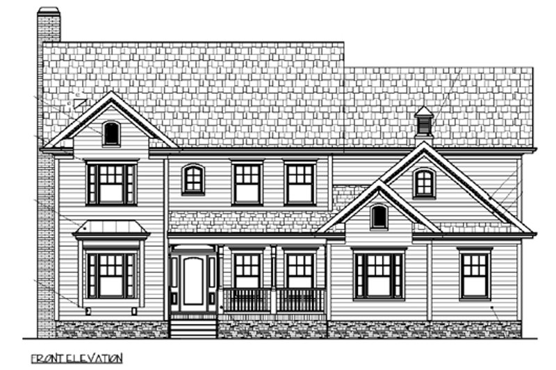Home Plan - Exterior - Other Elevation 2 for Country House Plan #56-544 - 5 bed, 5 bath