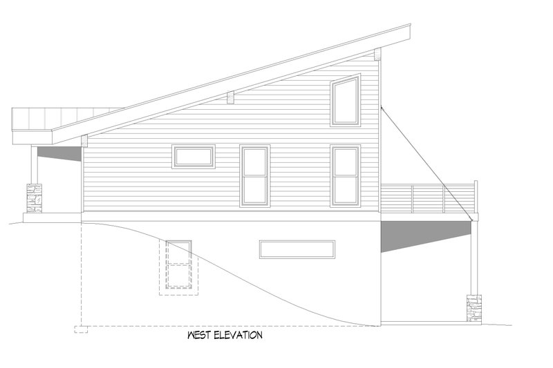 House Plan Design - Exterior - Other Elevation 1 for Modern House Plan #932-739 - 2 bed, 2.5 bath