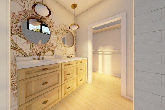 Interior - Master Bathroom for Farmhouse House Plan #126-175 - 2 bed, 2 bath