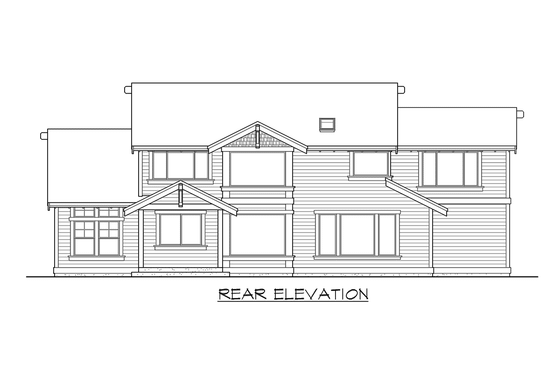 Exterior - Other Elevation 2 for Craftsman House Plan #132-135 - 3 bed, 2.5 bath