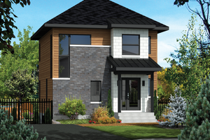 Contemporary Exterior - Front Elevation Plan #25-4434