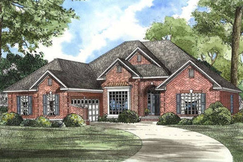 Home Plan - Exterior - Front Elevation 3 for Traditional House Plan #17-155 - 4 bed, 2 bath