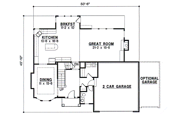 Traditional Floor Plan - Main Floor Plan #67-535