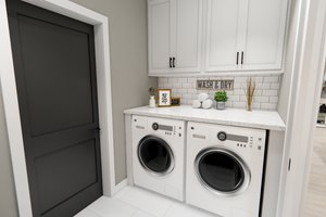 Interior - Laundry for Craftsman House Plan #51-1373 - 4 bed, 3.5 bath