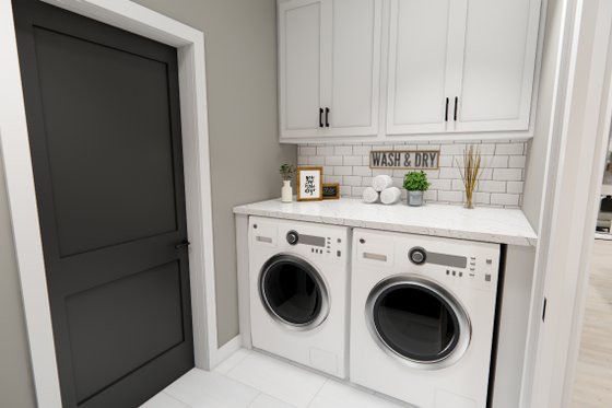 Interior - Laundry for Craftsman House Plan #51-1373 - 4 bed, 3.5 bath