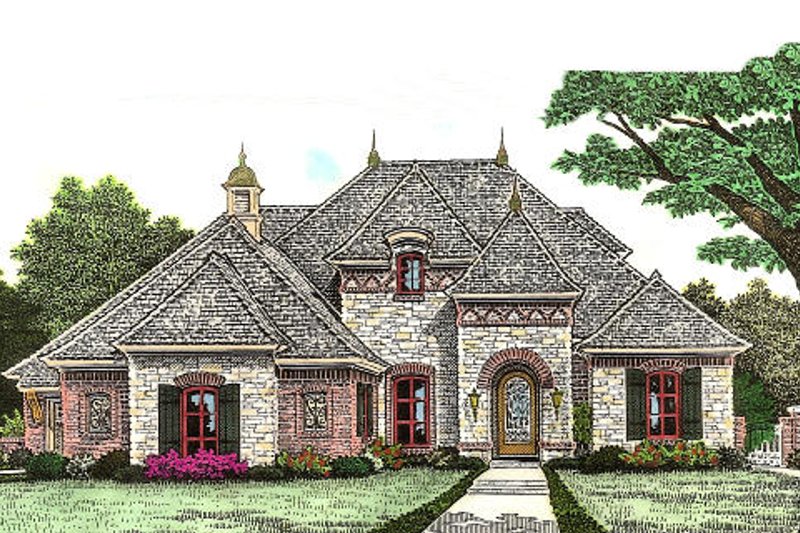 Home Plan - European Exterior - Front Elevation Plan #310-964