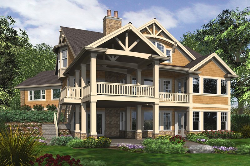 Craftsman Style House Plan - 5 Beds 5 Baths 4735 Sq/Ft Plan #132-229 ...