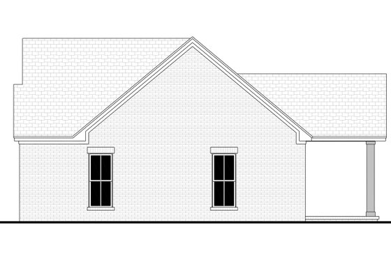 Exterior - Other Elevation for Farmhouse House Plan #430-445 - 3 bed, 2 bath
