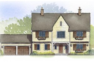 Traditional Exterior - Front Elevation Plan #901-89