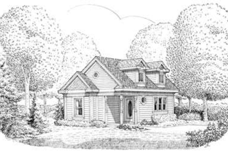 Architectural House Design - Traditional Exterior - Front Elevation Plan #410-155