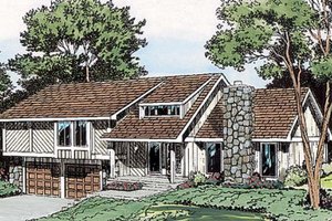 Modern Exterior - Front Elevation Plan #312-228