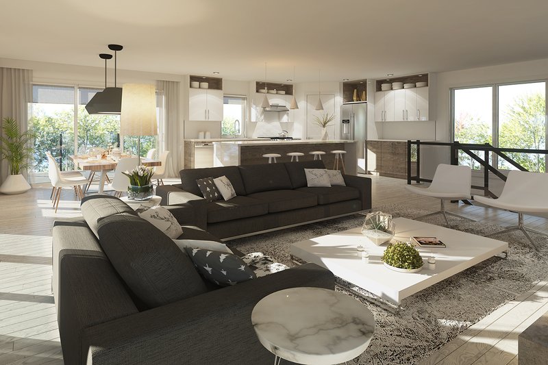 Home Plan - Interior - Family Room for Contemporary House Plan #23-2648 - 3 bed, 2.5 bath