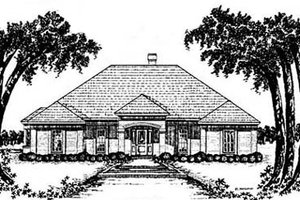 Southern Exterior - Front Elevation Plan #36-180