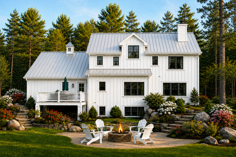 Home Plan - Exterior - Rear Elevation 2 for Farmhouse House Plan #928-449 - 4 bed, 2.5 bath