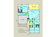 Contemporary Style House Plan - 4 Beds 2.5 Baths 2019 Sq/Ft Plan #489-6 