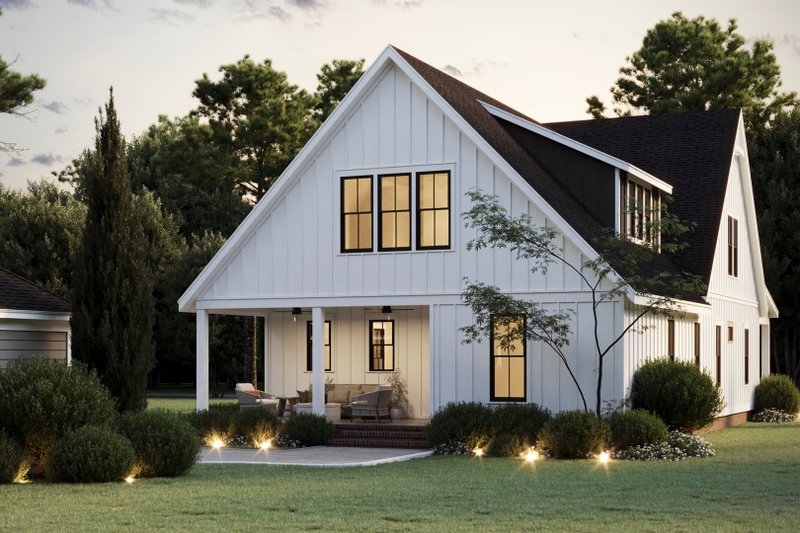 House Design - Exterior - Rear Elevation for Farmhouse House Plan #461-113 - 5 bed, 4 bath