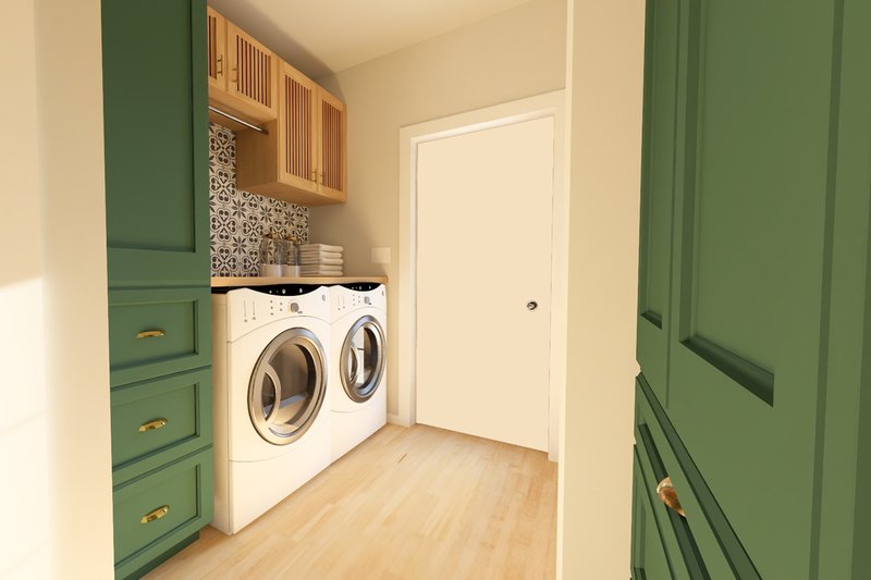 House Design - Interior - Laundry 1 for Farmhouse House Plan #126-272 - 3 bed, 2 bath