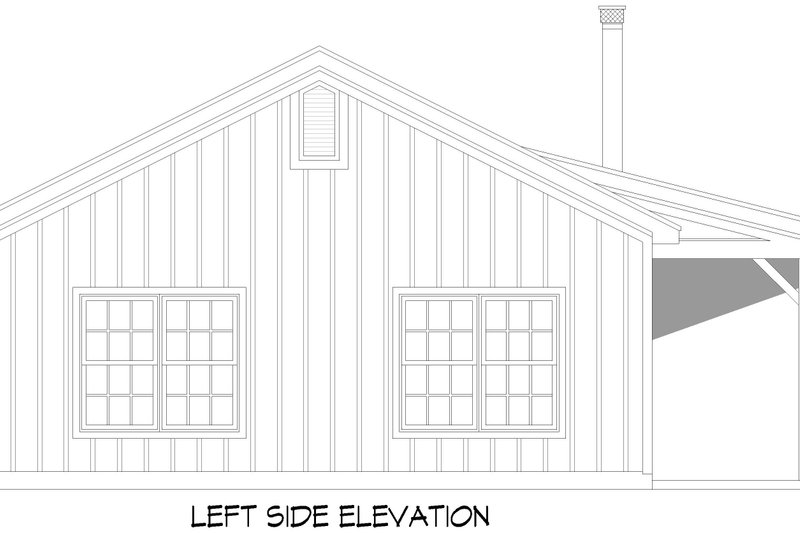 Home Plan - Exterior - Other Elevation for Craftsman House Plan #932-997 - 2 bed, 1 bath