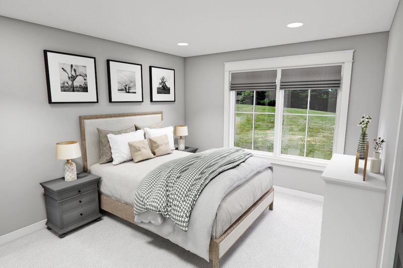 House Blueprint - Interior - Bedroom 2 for Farmhouse House Plan #51-1276 - 4 bed, 3.5 bath