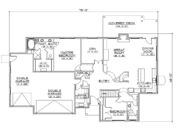 Dream House Plan - Traditional Floor Plan - Main Floor Plan #5-255