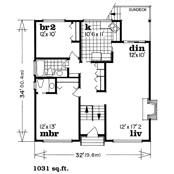 Traditional Floor Plan - Main Floor Plan #47-521