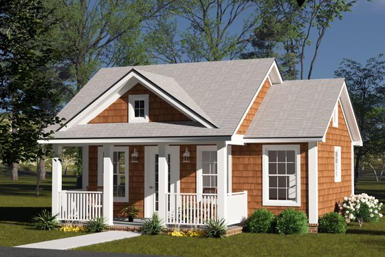 Exterior - Other Elevation for Cottage House Plan #513-2366 - 1 bed, 1 bath