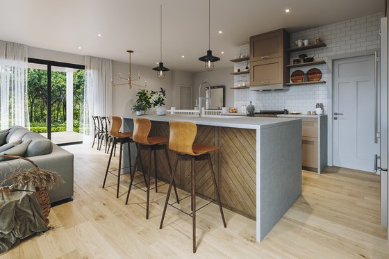 Interior - Kitchen for Farmhouse House Plan #23-2738 - 2 bed, 2.5 bath