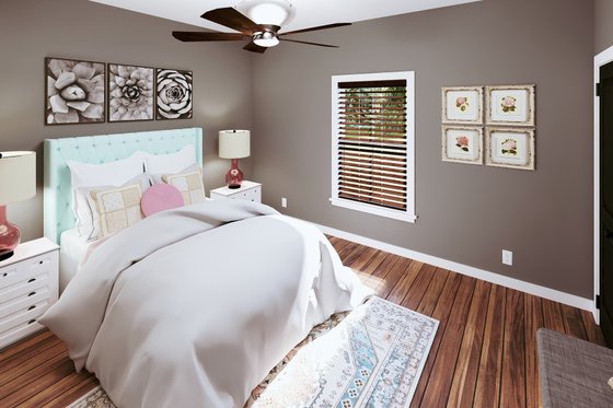 Interior - Bedroom for Craftsman House Plan #44-285 - 3 bed, 2.5 bath