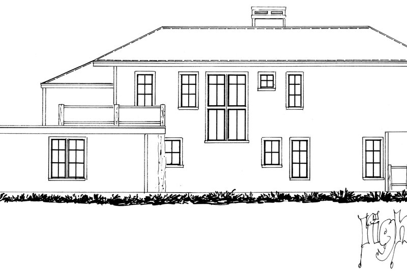 House Blueprint - Exterior - Other Elevation 2 for Contemporary House Plan #942-64 - 3 bed, 2.5 bath