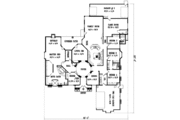 Adobe / Southwestern Style House Plan - 5 Beds 3.5 Baths 4235 Sq/Ft Plan #1-1133 