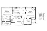 European Style House Plan - 3 Beds 2 Baths 1592 Sq/Ft Plan #69-183 