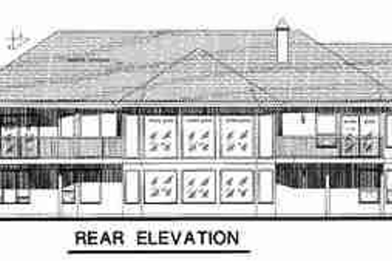 House Plan Design - Exterior - Rear Elevation for European House Plan #18-9076 - 2 bed, 2 bath