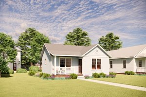 House Plan Design - Exterior - Front Elevation for Bungalow House Plan #936-61 - 1 bed, 1 bath