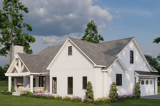Exterior - Other Elevation 1 for Farmhouse House Plan #923-409 - 3 bed, 2.5 bath