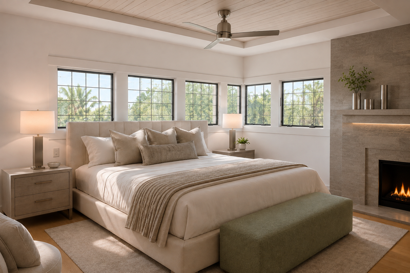 Architectural House Design - Interior - Master Bedroom for Farmhouse House Plan #928-461 - 3 bed, 2 bath