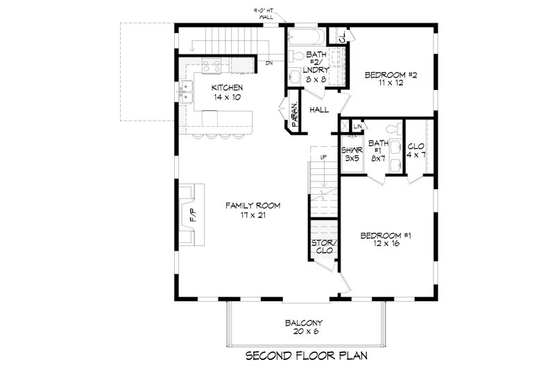 House Plan Design - Floor Plan - Upper Floor for Contemporary House Plan #932-502 - 3 bed, 3.5 bath